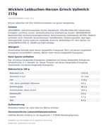 Produktbild anzeigen: Wicklein Lebkuchen-Herzen Grinch Vollmilch 215g – Produktinformationen, Zutaten und Hinweise