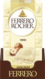 Produktbild anzeigen: 8x Ferrero Rocher Schokolade Tafel Weiß 90g (8x90g)