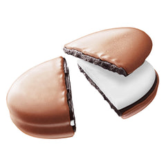 8x OREO Crunchies Dipped – Knusprige Mini-Kakaokekse mit Crèmefüllung mit Vanillegeschmack, umhüllt von zarter Milchschokolade (8x110g)