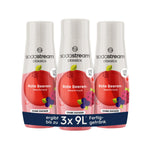 Produktbild anzeigen: 3x SodaStream Sirup Rote Beeren ohne Zucker, 1x Flasche ergibt 9 Liter Fertiggetränk, Sekundenschnell zubereitet und immer frisch (3x440ml)