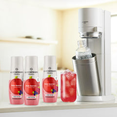 3x SodaStream Sirup Rote Beeren ohne Zucker, 1x Flasche ergibt 9 Liter Fertiggetränk, Sekundenschnell zubereitet und immer frisch (3x440ml)