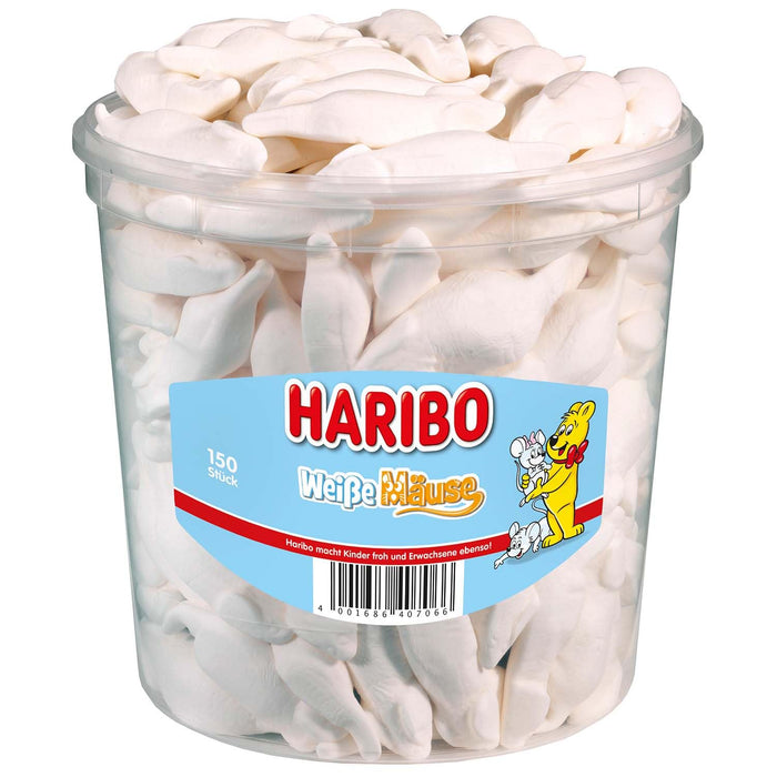 Haribo weisse Mäuse 150Stück 1050g