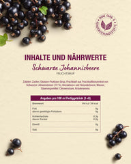 YO Sirup Schwarze Johannisbeere (6 x 700 ml)
