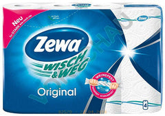 6x Zewa Wisch und Weg Küchenrollen Original je 4x45 Stück (6 Packungen x 4 Rollen)