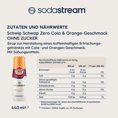 3x SodaStream Getränkesirup SchwipSchwap zero ohne Zucker 440ml (3x440ml)