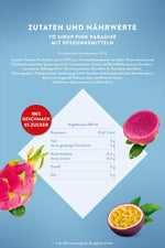 Produktbild anzeigen: 6x Yo Sirup Ohne Zucker Pink Paradise 0,7l (6x700ml)