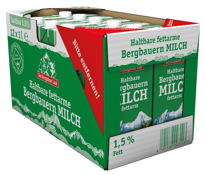 12x Berchtesgadener Land Bergbauern H-Milch 3,5%1l (12x1l)