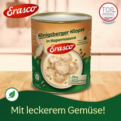Erasco 6 Königsberger Klopse in cremiger Kapernsauce 800g