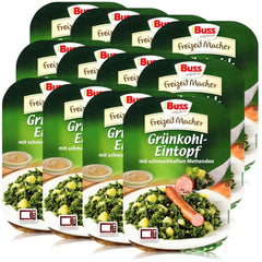 12x Buss Freizeitmacher Traditioneller Grünkohl Eintopf mit Kartoffeln und Mettenden 300g (12x300g)