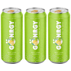 Gönrgy Set Getränk Alle Neuen Sorten Limited Edition By Monte Gönergy Juneberry Jam White Peach Sweet Lemon 3x 500ml Einweg + Sparbude Versandschutzpackung