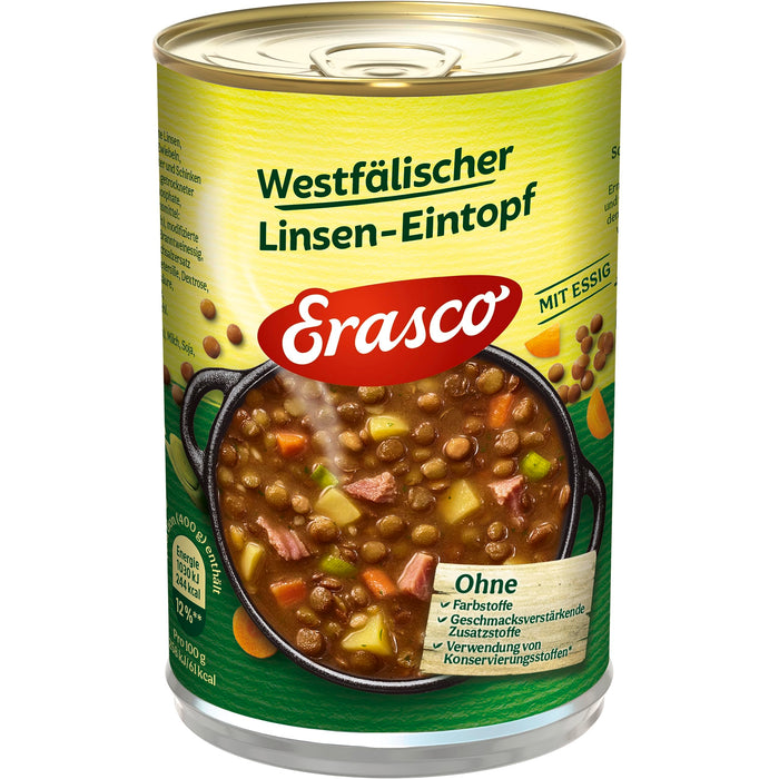 6x Erasco Westfälischer Linsen-Eintopf mit Essig 400g (6x400g)