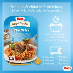 Buss Freizeitmacher Fertiggerichte zum Aufwärmen in Mikrowelle & Topf - Schnell & Einfach Zubereitet - 12 x 300g