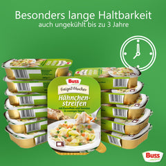 Buss Freizeitmacher Fertiggerichte zum Aufwärmen in Mikrowelle & Topf - Schnell & Einfach Zubereitet - 12 x 300g