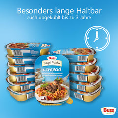 Buss Freizeitmacher Fertiggerichte zum Aufwärmen in Mikrowelle & Topf - Schnell & Einfach Zubereitet - 12 x 300g