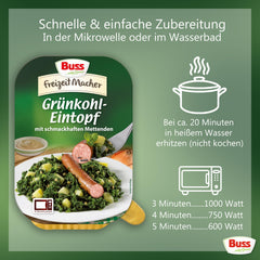 Buss Freizeitmacher Fertiggerichte zum Aufwärmen in Mikrowelle & Topf - Schnell & Einfach Zubereitet - 12 x 300g