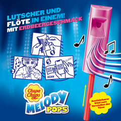 48x Chupa Chups Melody Pops Erdbeere Thekendisplay (48x15g)