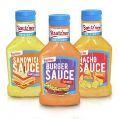 Bautz'ner Saucen Set 1x Sandwich 1x Burger & 1x Nachosauce (3x300ml)