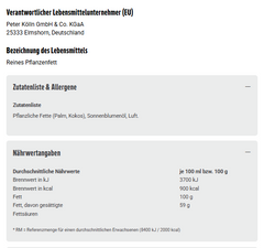 Biskin Reines Pflanzenfett 250g