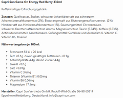 15x Capri Sun Game On Energy Red Berry 330ml (15x330ml)