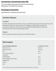 10x Crunchips Hot Paprika 150g 10x150g (1500g)