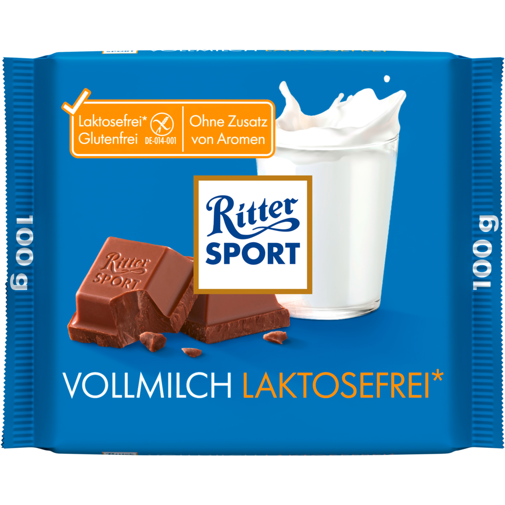 Ritter Sport laktosefrei 100g Vollmilch 100g