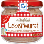 Produktbild anzeigen: 6x GUT&GÜNSTIG grobe Leberwurst Hausmacherart 250g QS ITW (6x250g)