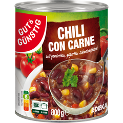 6x GUT&GÜNSTIG Chili con Carne 800g (6x800g)