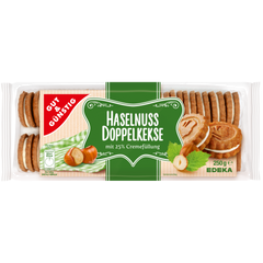 6x GUT&GÜNSTIG Doppelkeks Haselnuss 250g (6x250g)