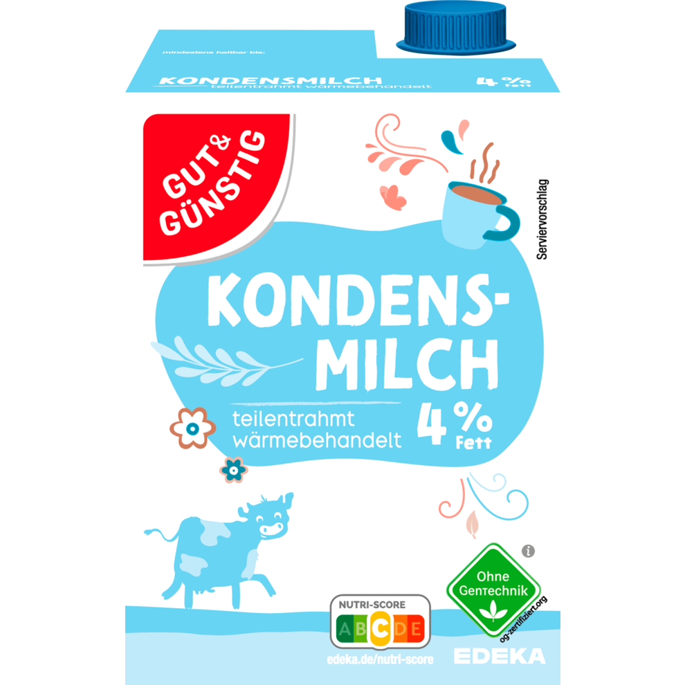 G&G Kondensmilch 4% m. Schraubv o. Gent. 340g