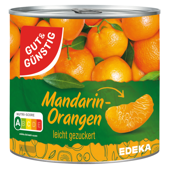 Gut&Günstig Mandarin-Orangen leicht gezuckert 312g