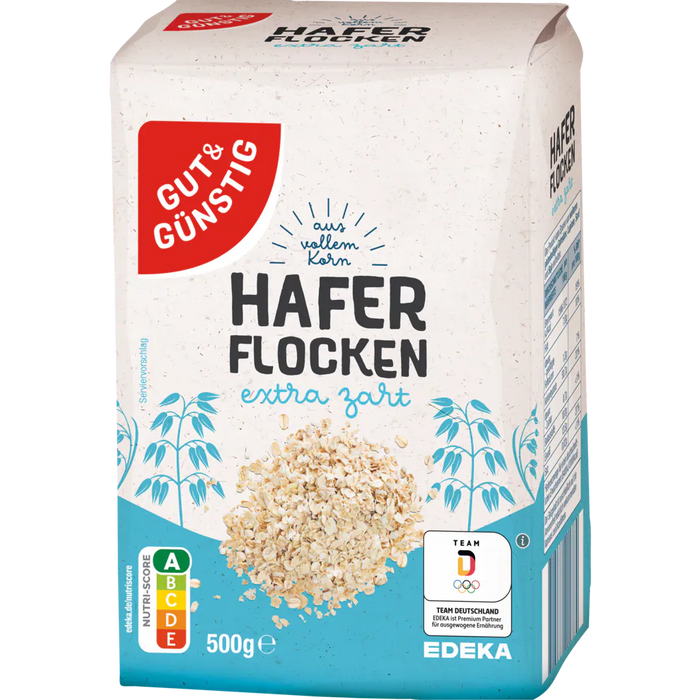 15x GUT&GÜNSTIG Haferflocken extra zart 500g (15x500g)
