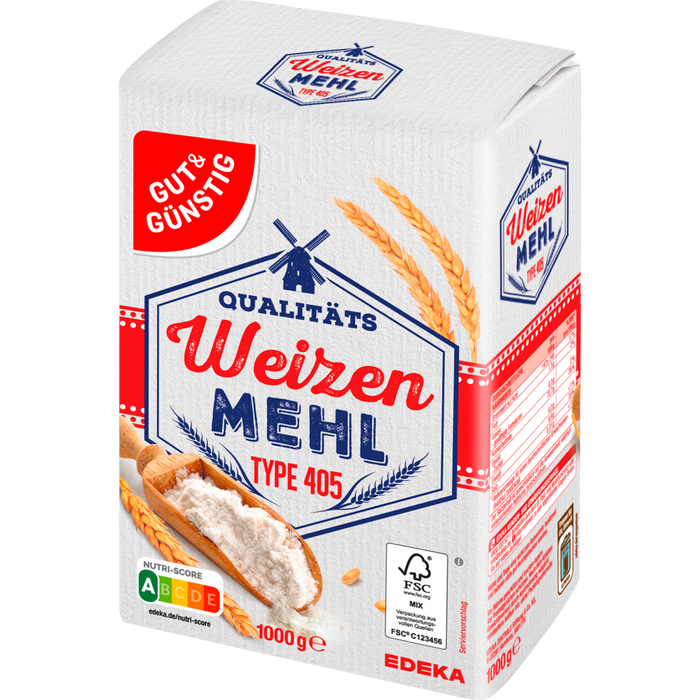 GUT&GÜNSTIG Weizenmehl Type 405 1kg