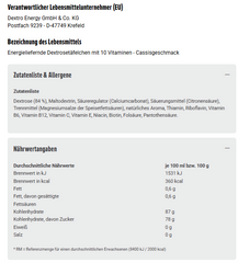 6x Dextro Energy Minis Cassis Kraftstoff 68g (6x68g)