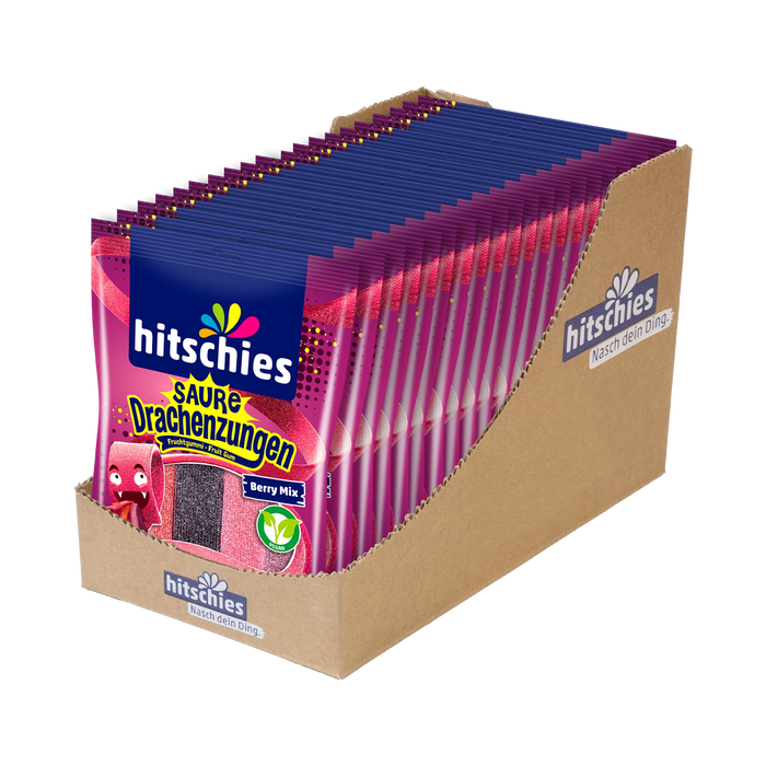 20x Hitschies Saure Drachenzungen Berry Mix (20x125g) (2500g)