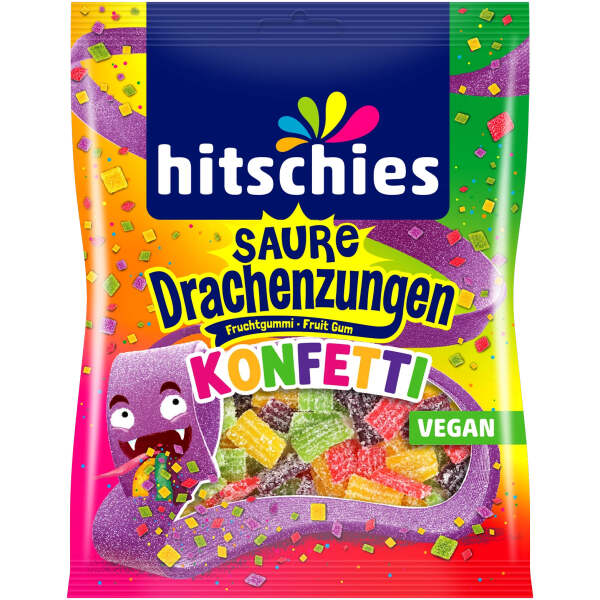 Hitschies Saure Drachenzungen Konfetti 125g