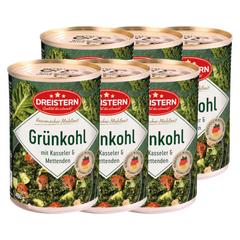 6x Dreistern Grünkohl mit Kasseler & Mettenden 400g (6x400g)
