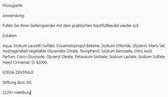 Edeka elkos Body Meeres Traum Flüssigseife, 8er Pack (8 x 1 l)