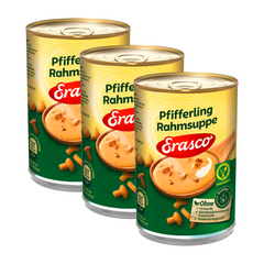 3x Erasco Pfifferling Rahm Suppe 390ml (3x390ml)