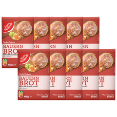 10x GUT&GÜNSTIG Brotbackmischung Bauernbrot 1kg (10x1kg)