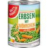 12x GUT&GÜNSTIG Junge Erbsen und Möhrchen sehr fein 400g (12x265g)
