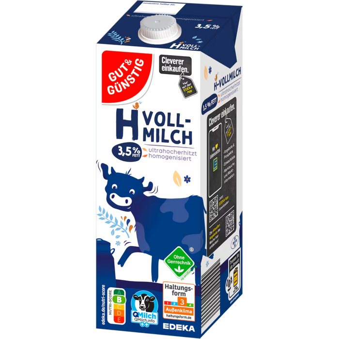 12x GUT&GÜNSTIG H-Milch 3,5% 1l VLOG (12x1L)