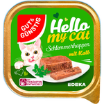 Produktbild anzeigen: Gut & Günstig Hello My cat Schlemmerhappen mit Kalb, 32er Pack (32 x 100g)