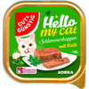 Gut & Günstig Hello My cat Schlemmerhappen mit Kalb, 32er Pack (32 x 100g)