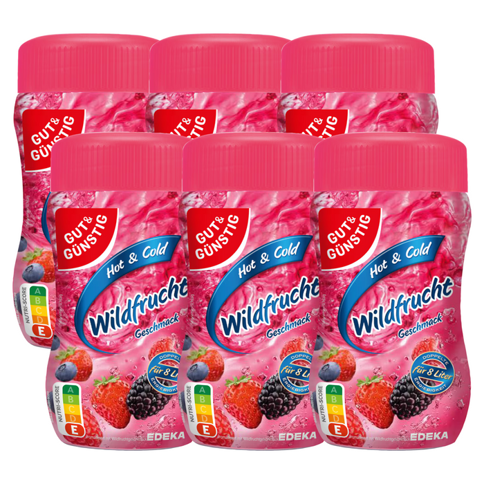 6x GUT&GÜNSTIG Wildfrucht Teegetränk Dose 400g (6x400g)