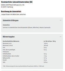 6x GUT&GÜNSTIG junge Erbsen+Möhrchen extra fein 800g (6x800g)