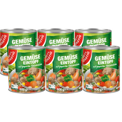 6x GUT&GÜNSTIG Gemüsetopf mit Fleischbällchen 800g (6x800g)