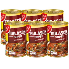 6x GUT&GÜNSTIG Gulasch-Suppe 400ml (6x400ml)