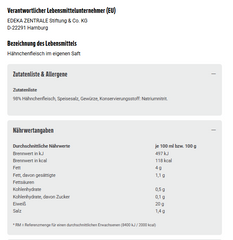 6x GUT&GÜNSTIG Hähnchenfleisch im eigenen Saft 300g (6x300g)