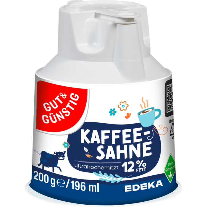 G&G Kaffeesahne Kännchen 12%, 20er Pack (20 x 200g)