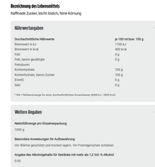 10x Gut & Günstig Zucker Raffinade 10x1kg (10kg)